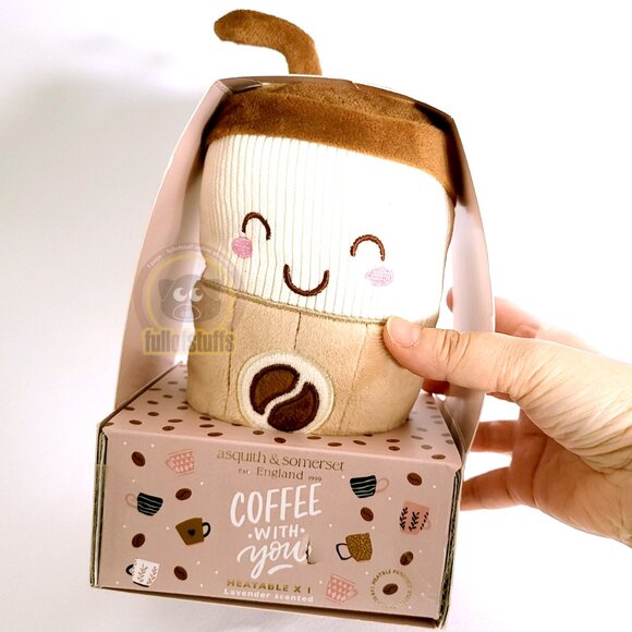 Asquith & Somerset Heatable Lavender Scented Aromatherapy Coffee Cup Plush - Picture 2 of 2